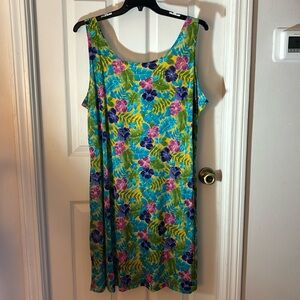 Floral dress, size 3x